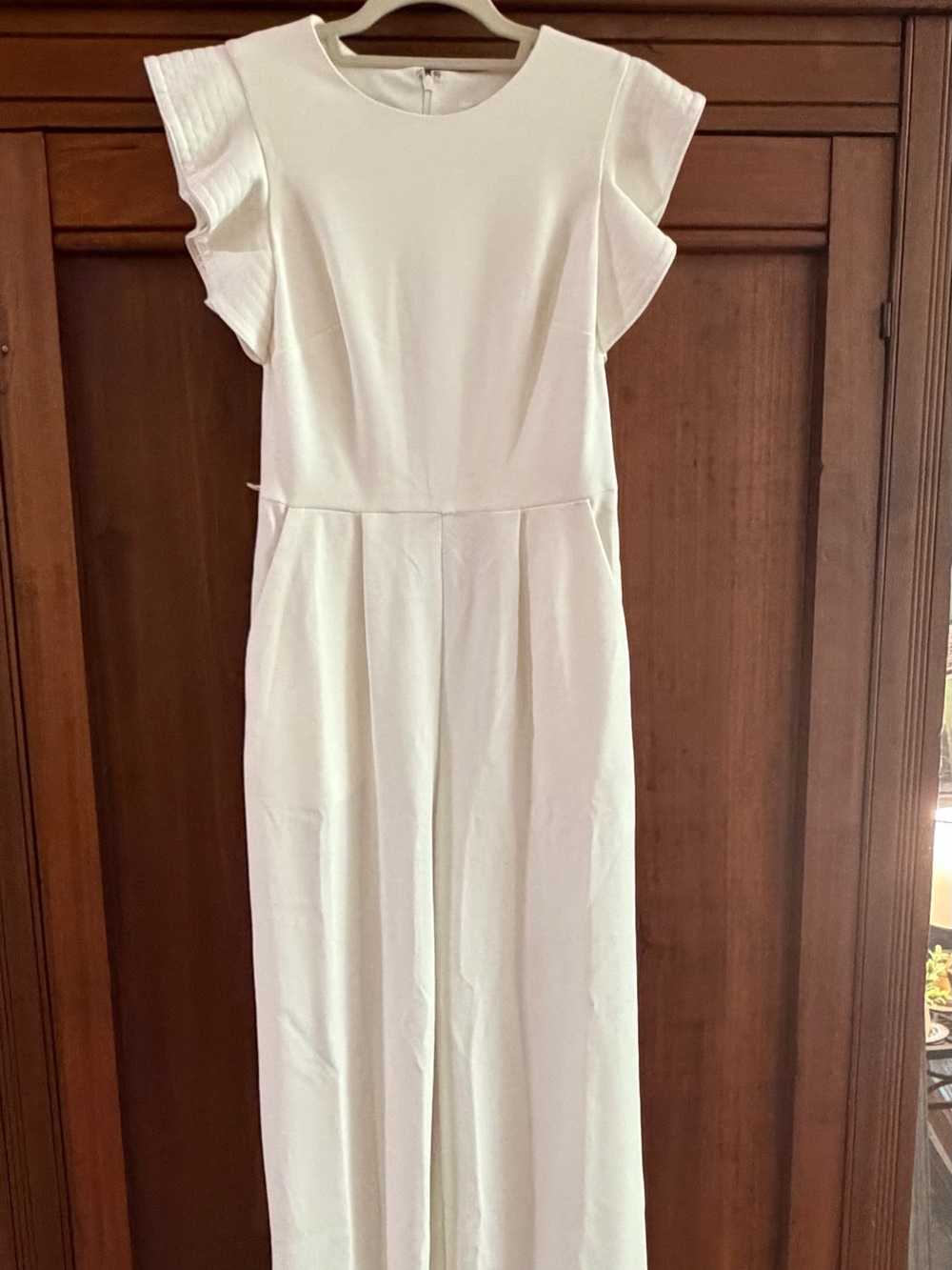 Calvin Klein White Women's jumpsuit Label Close-Up